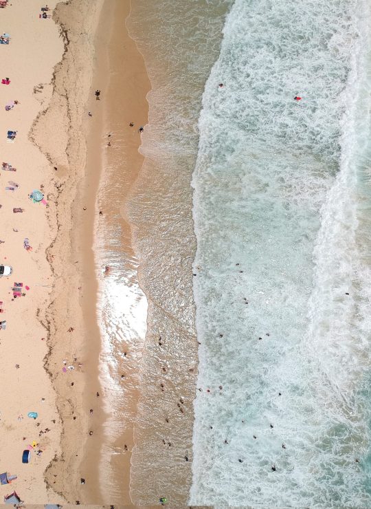 Burleigh,Beach,From,The,Air.